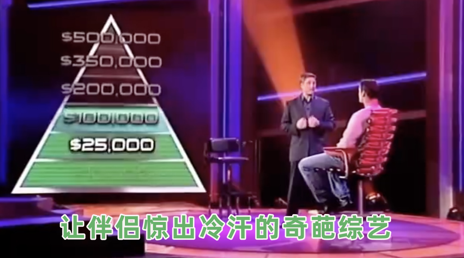 外国奇葩综艺，夫妻惊出冷汗